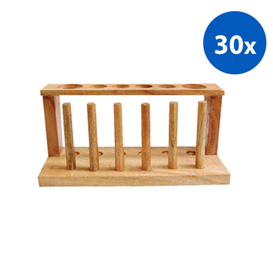 Livingstone Test Tube Rack Stand - Brown x30