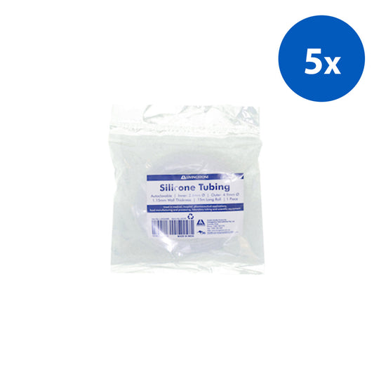 Livingstone Silicone Tubing, Autoclavable, Inner Diameter 2.6mm, Outer Diameter 4.9mm x5