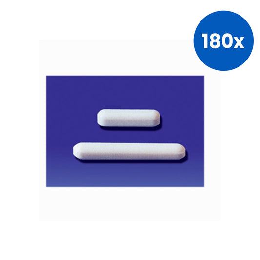 Livingstone Magnetic Stirrer Bar Micro without Pivot 5mm Length x 2mm Diameter - White x180