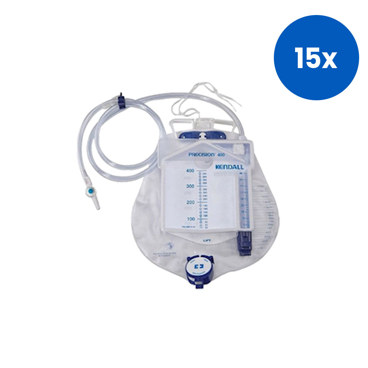 Covidien Urine Meter with Precision 2000mL Capacity 400mL Luer Slip Sampling - White x15
