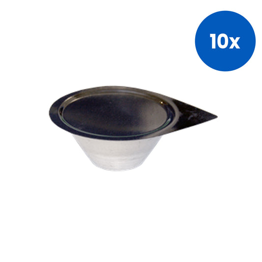 Livingstone Crucible Nickel with Lid 50ml 65D x 25H mm - White x10