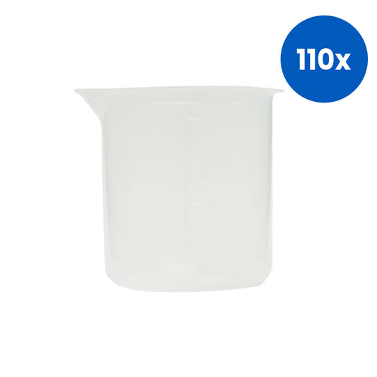 Livingstone Beaker 100ml Low Form with Spout Recyclable Polypropylene - Clear x110