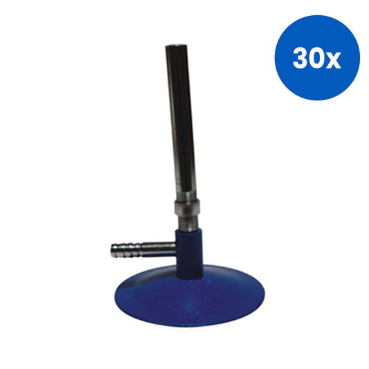 Livingstone Economy Bunsen Burner for LPG with Fixed Nozzle and Adjustable Flame Control – Blackx30