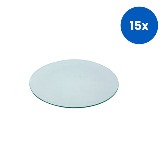 Livingstone Watch Glass 180mm Diameter 10/Pack - White x15