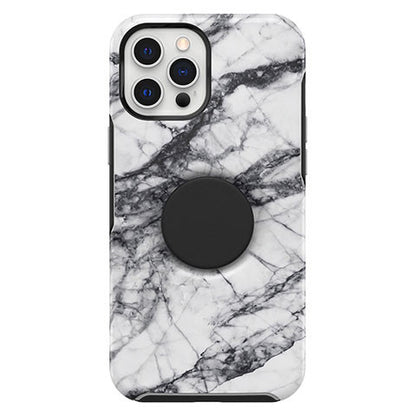 OtterBox Otter+Pop Symmetry Case iPhone 12 Pro Max - White Marble