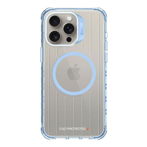 EFM Dakar D3O Case Armour iPhone 15 Pro Max - Blue/Clear