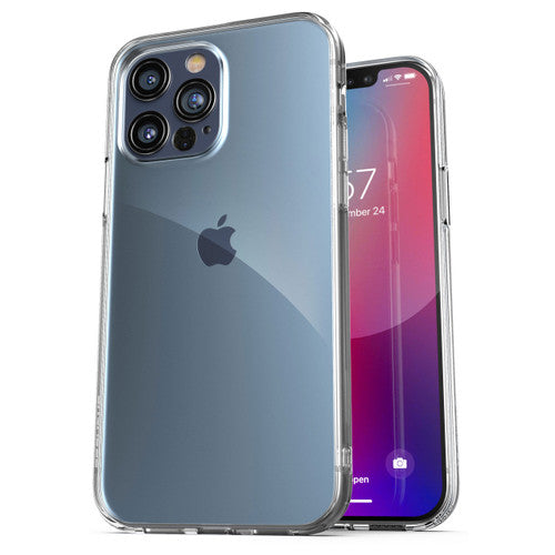 Encased Clear Back Case iPhone 13 Pro Max with Belt Clip Holster - Clear