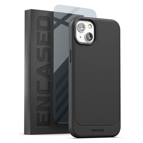 Encased Thin Armor Case with Screen Protector iPhone 14 Plus - Black