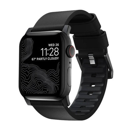 Nomad Active Strap Pro Apple Watch 42/44/45/Ultra 49mm - Black Hardware/Black