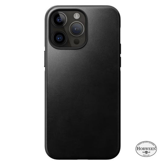 Nomad Modern Horween Leather Folio iPhone 15 Pro Max - Black