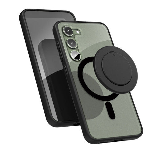 Encased Clear Magsafe Case Samsung Galaxy S23 with MagSafe Grip - Black