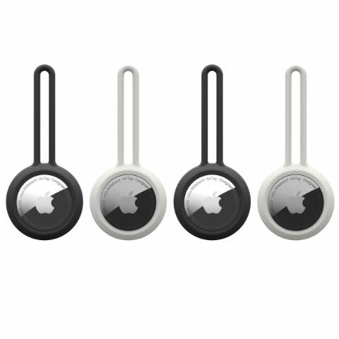 UAG [U] Dot Loop Case AirTag 4 pack - Black/Marshmallow