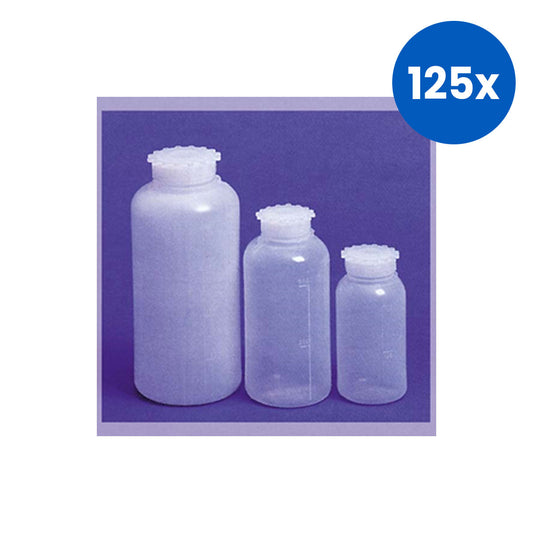 Aptaca Cylindrical Bottle with Inner Cap 100ml 48(D)mm x 89(H)mm x  24(D)mm - White x125