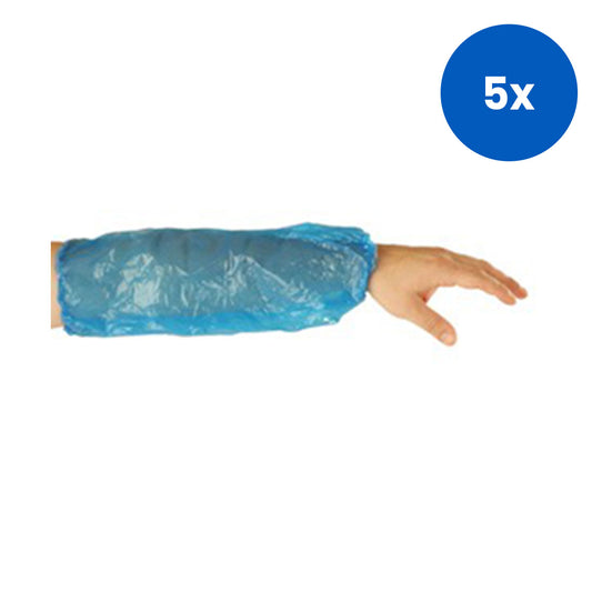 Livingstone Sleeve Protectors 40 x 20cm Recyclable Polyethylene 100/Bag 2000/Carton - Blue x5
