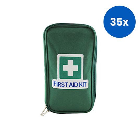 Livingstone Unbranded First Aid Empty Oxford Cloth Case 25.5 x 13.5 x 7.5cm - Green x35