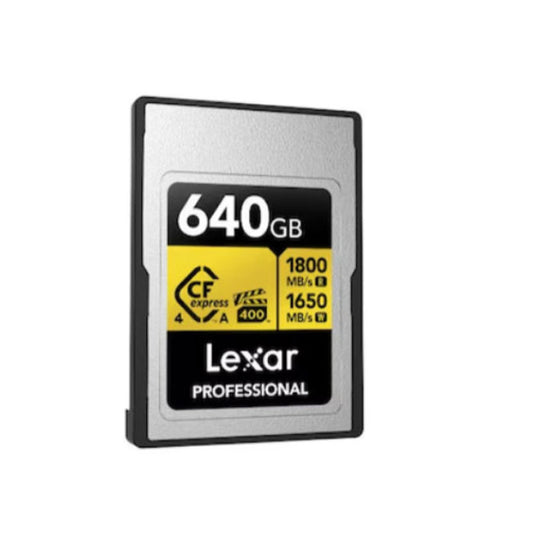 Lexar Professional GOLD CFexpress 4.0 Type A Card 640GB – Black