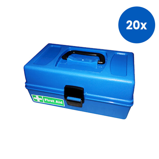 Livingstone First Aid Empty Recyclable Polypropylene Case 30x18.5x14 cm - Blue x20