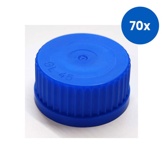 Simax Screw Cap for Reagent Bottle 100mL to 5L Polypropylene Max Temp +140°C - Blue