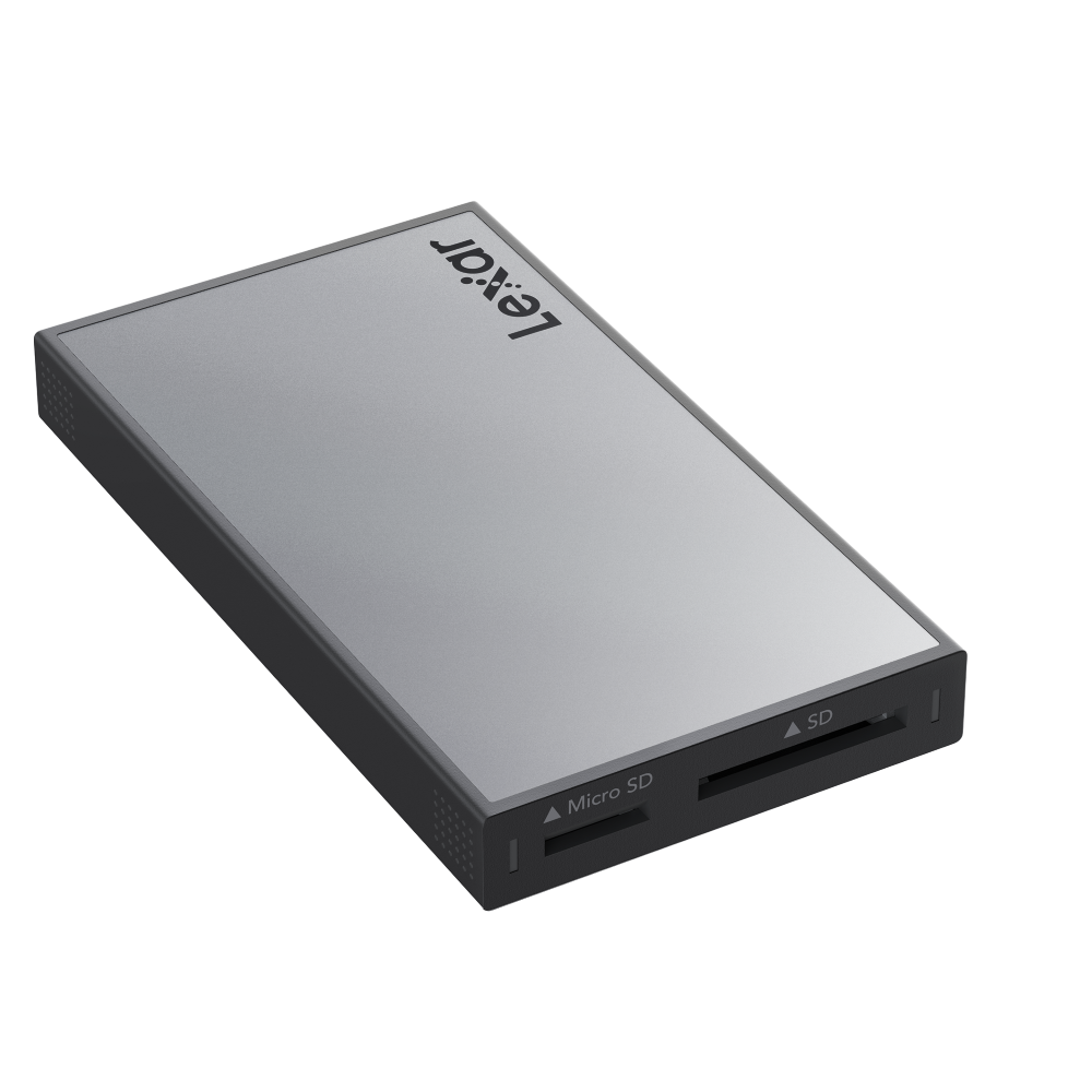 Lexar Professional Workflow WF710 SD/Micro SD UHS-II Card Reader - Silver