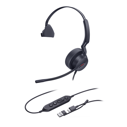 Yealink UH44 Mono Teams USB-C/A Microsoft Certified Wired Headset