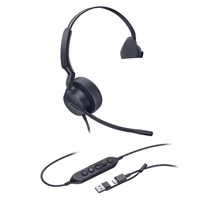 Yealink UH44 Mono Teams USB-C/A Microsoft Certified Wired Headset