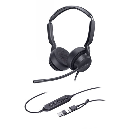 Yealink UH42 Dual Teams USB-C/A Microsoft Certified Teams USB Wired Headset