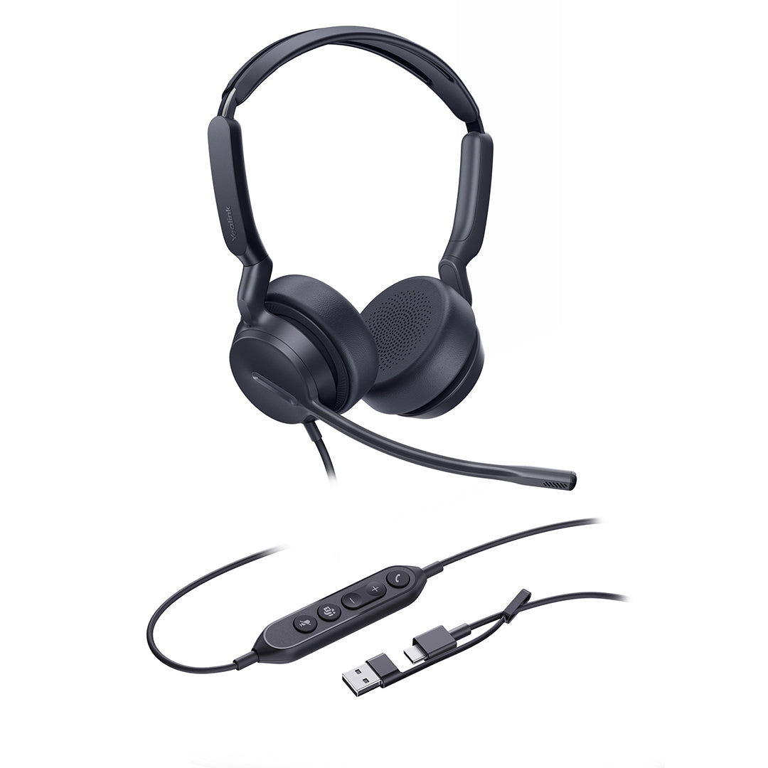 Yealink UH42 Dual Teams USB-C/A Microsoft Certified Teams USB Wired Headset
