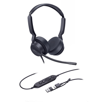 Yealink UH42 Dual Teams USB-C/A Microsoft Certified Teams USB Wired Headset