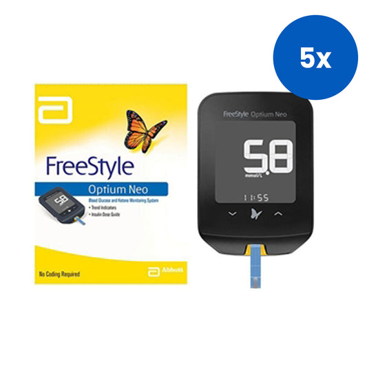 Abbott Freestyle Optium Neo Glucose and Ketone Monitoring System x5