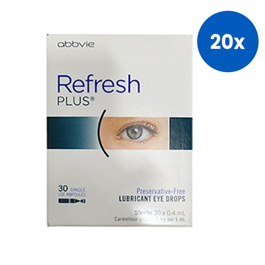 Abbvie Refresh Plus Eye Drops 0.4mL 30 Pieces/Box x20