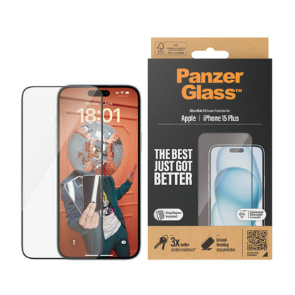 PanzerGlass Ultra-Wide Fit Screen Protector iPhone 15 Plus