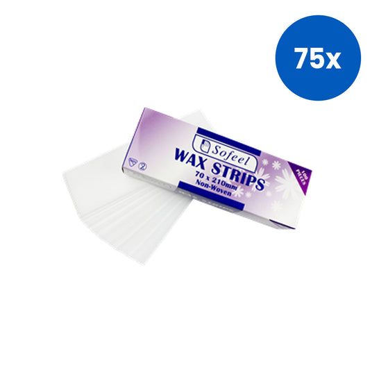 Sofeel Wax Strips Non Woven 7 x 21 cm 100/Pack - White x75