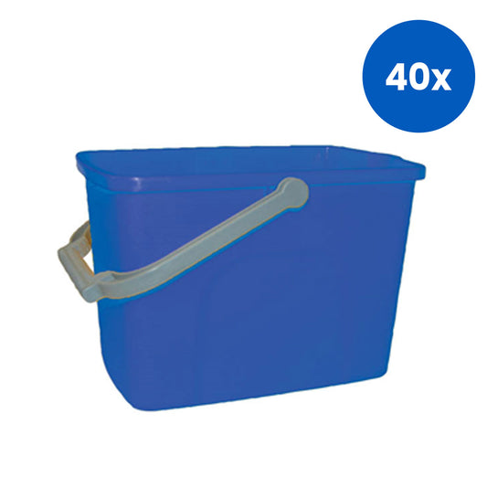 Livingstone General Cleaning Bucket Plastic 10L - Blue x40