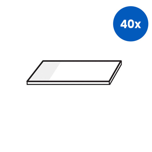 Livingstone Frosted Glass Microscope Slides 76x50mm 50/Pack – White Frost x40