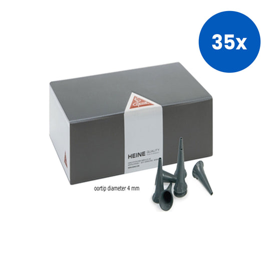 Heine All-Spec Disposable Tips Adult 4mm Diameter 50/Pack x35