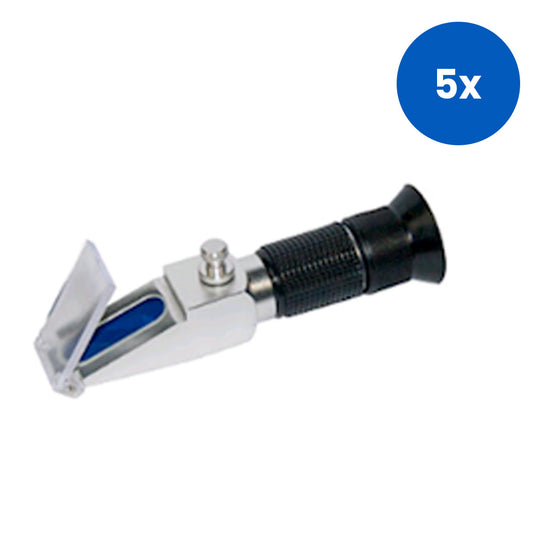 Livingstone Brix Refractometer with ATC 0-80pct Range 0.5pct Accuracy 29 x 148(L) mm 175g - Black/White x5