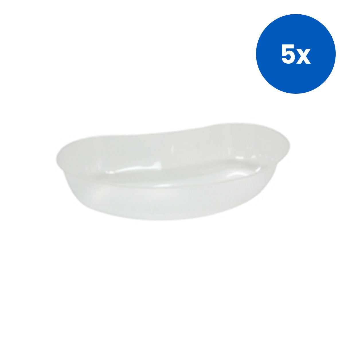 Livingstone Graduated 700 mL Kidney Dish Tray for Medical Fluid Collection and Instrument Handling 250/Carton – Clear x5
