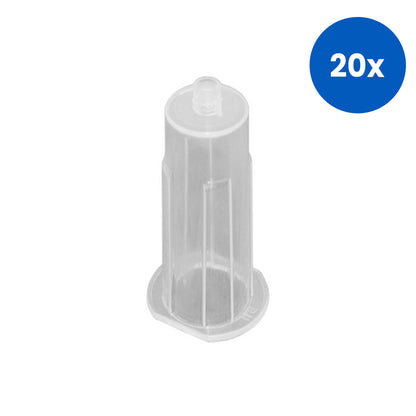 Livingstone Universal Single-Use Blood Collection Tube Holder for Multi-Brand Compatibility 250/Bag – White x20