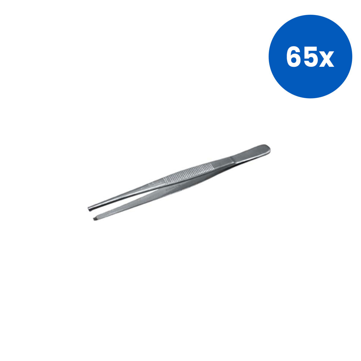 Livingstone Stainless Steel Dissecting Tissue Forceps 14cm with 1x2 Rat Tooth Grip – Silver x65