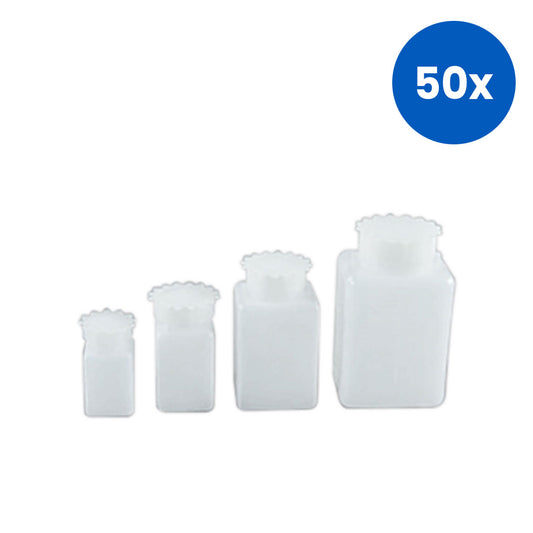 Aptaca Square Bottle with Inner Closure and Screw Cap 2000ml 100mm x 134mm x 2258mm - White x50