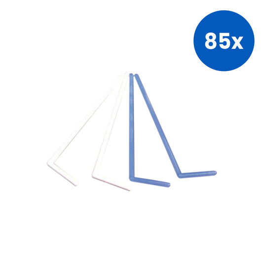 Aptaca Media Spreader L-Shaped Polypropylene Gamma Sterile  5/Pack - White x85