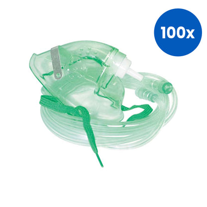 Livingstone Child Oxygen Mask with 2 metres Oxygen Tube or Tubing - Clear x100
