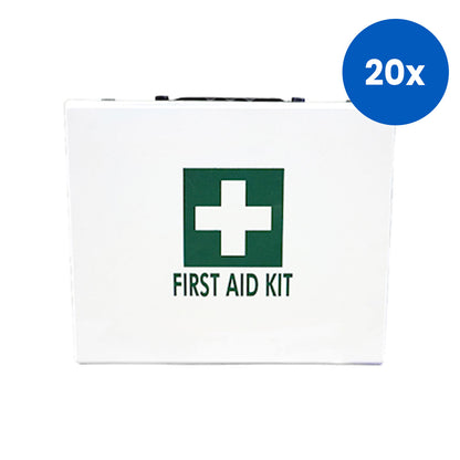 Livingstone Unbranded First Aid Empty Polyvinyl Chloride (PVC) Case Extra Large 26x22x7 cm - White x20