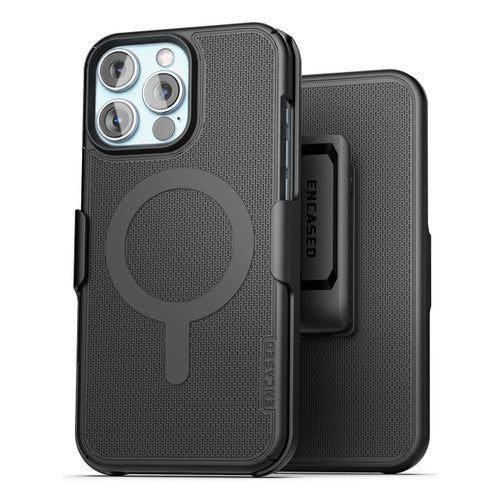 Encased Slimline Case iPhone 16 Pro Max with Tempered Glass - Black