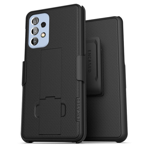 Encased Duraclip Case Samsung Galaxy A33 5G with Belt Clip Holster - Black