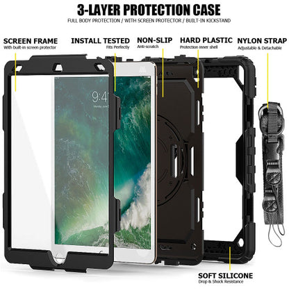 Krakatoo Armor Case iPad Air 3/Pro 10.5" with Handstrap - Black