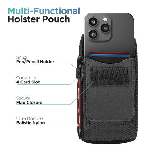 Encased Pouch iPhone 15 Pro Max/iPhone 15 Plus - Black