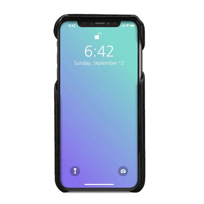 Vaja Grip Leather Case iPhone Xs Max - Floater Black