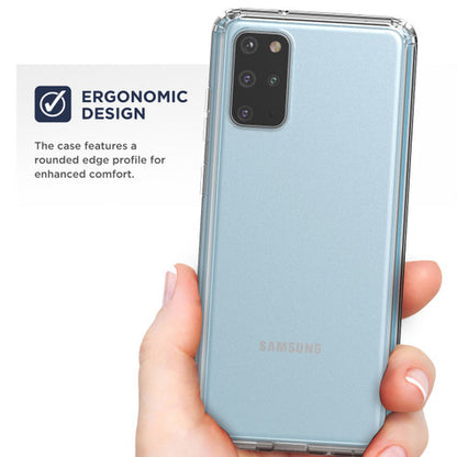 Encased Clear Back Case Samsung Galaxy S20+ Plus with Belt Clip Holster - Clear