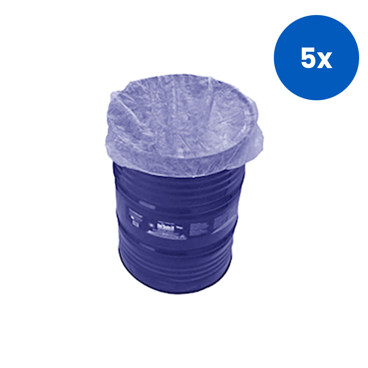 Livingstone Drum and Crate Top Covers 15gsm 500mm with Elastic Around Perimeter 500/Carton - White x5